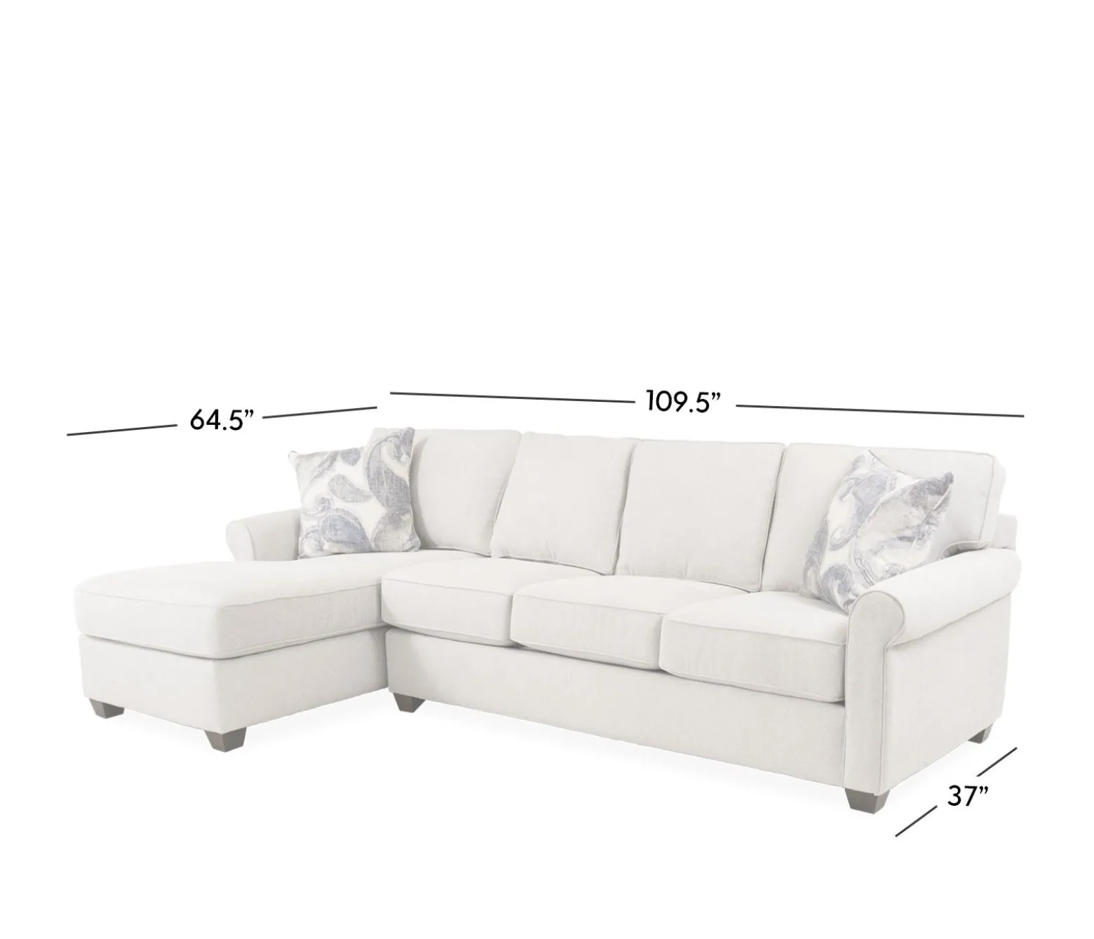 Arcadia 2 Piece RHF Sofa with LHF Chaise