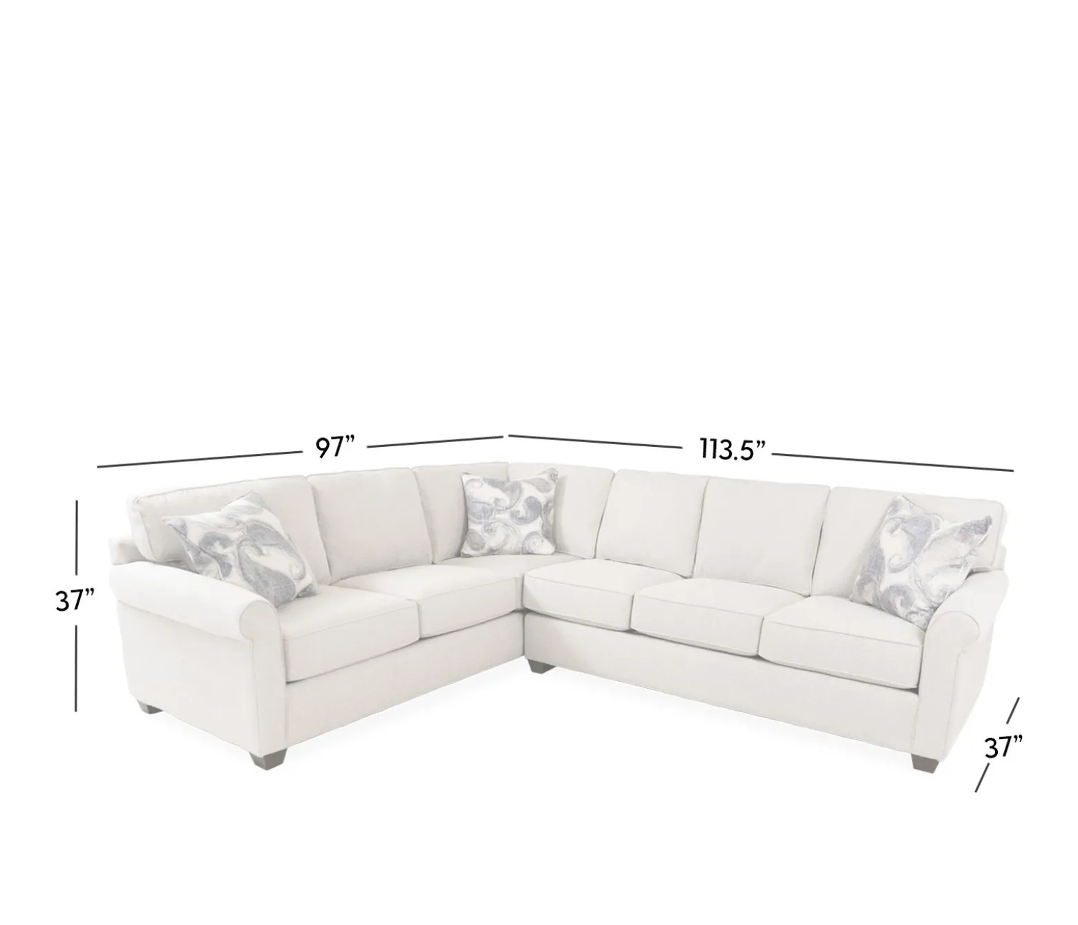 Arcadia 2 Piece Sectional - XL LHF Sofa and RHF Sofa