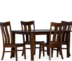 Arlington 5-Piece Dining Set w/ Double Panel Side Chairs