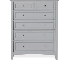 Atlantic 5-Drawer Chest - Gray