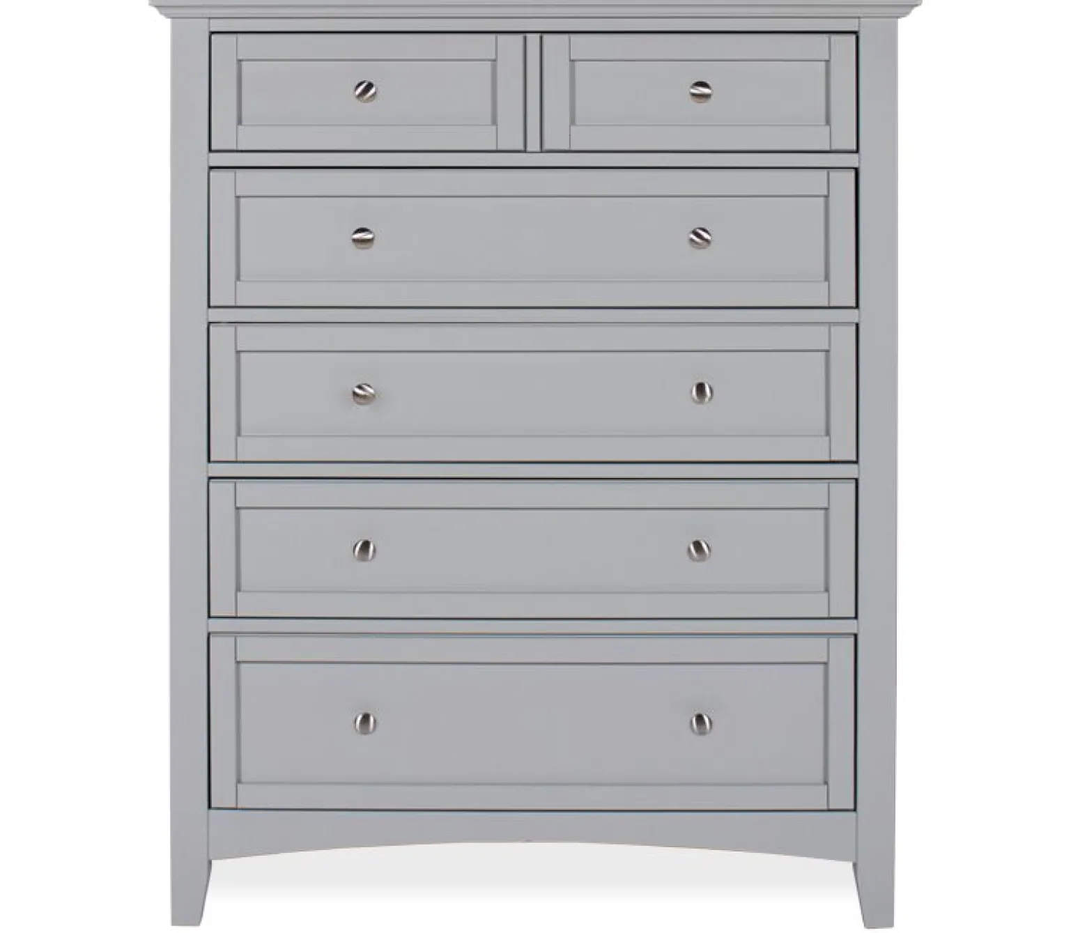 Atlantic 5-Drawer Chest - Gray
