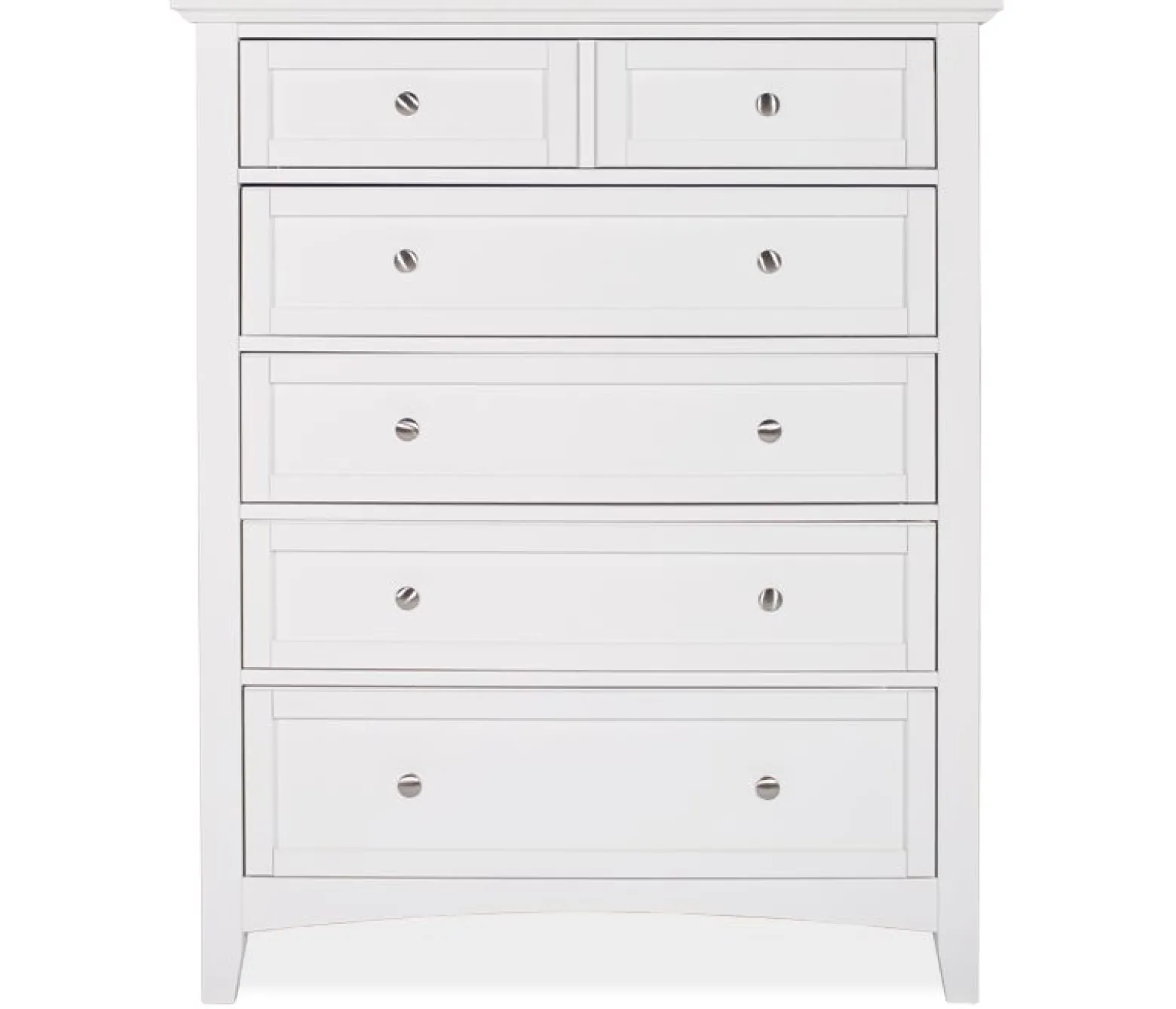 Atlantic 5-Drawer Chest - White