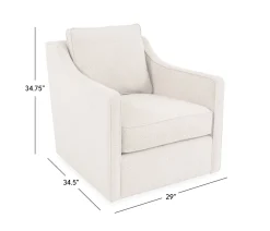 Beacon Swivel Chair - Sandrift Oyster