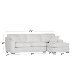 Bedford 2-Piece Sectional - LHF Apt. Sofa, RHF Chaise