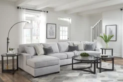 Bedford 3-Piece Sectional - LHF Chaise, Armless Apt. Sofa, RHF Cuddler