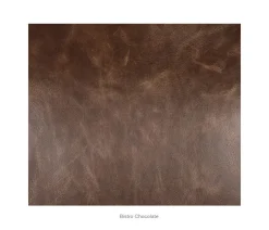 Boudreau Leather Ottoman- Bistro Chocolate