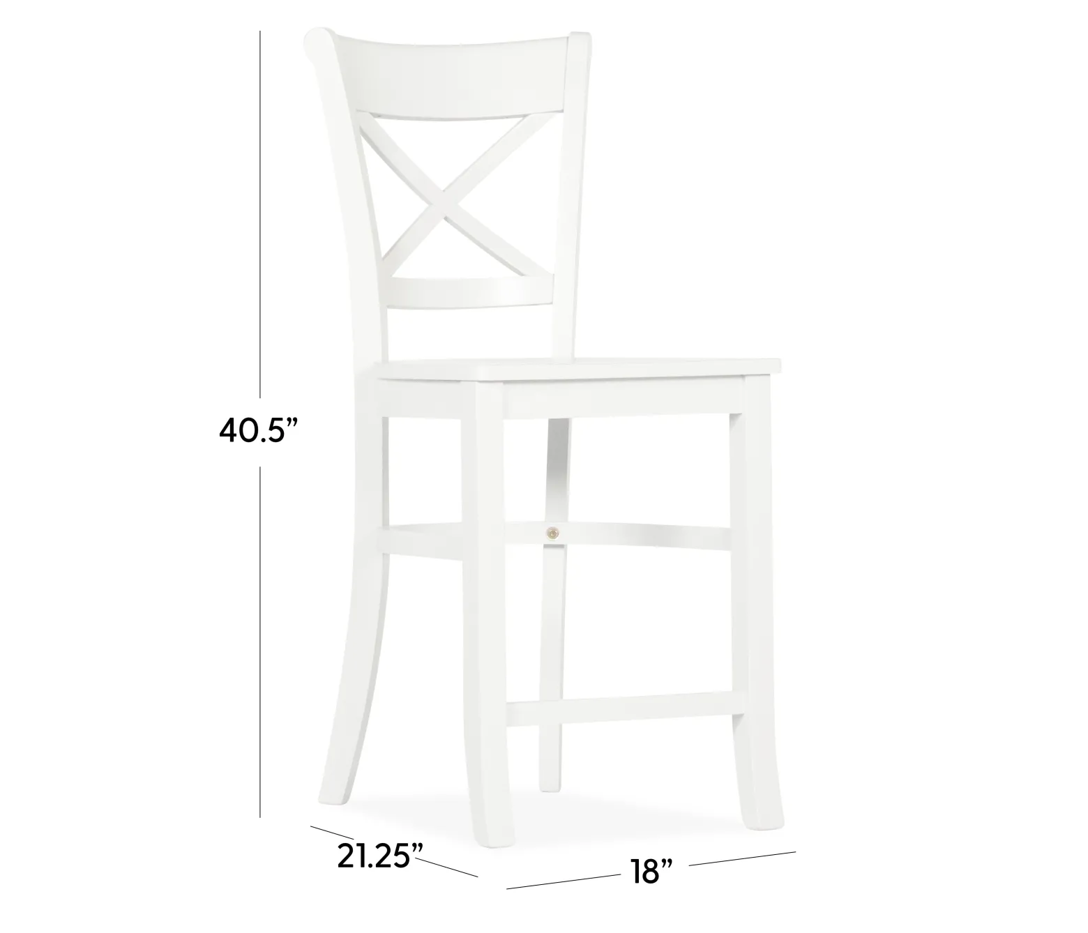 Brentwood Counter Stool - Lumina White