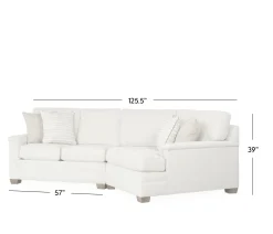 Brunswick 2-Piece Sectional LA Loveseat and RA Cuddler