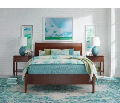 Cascade Queen Platform Bed - Cherry