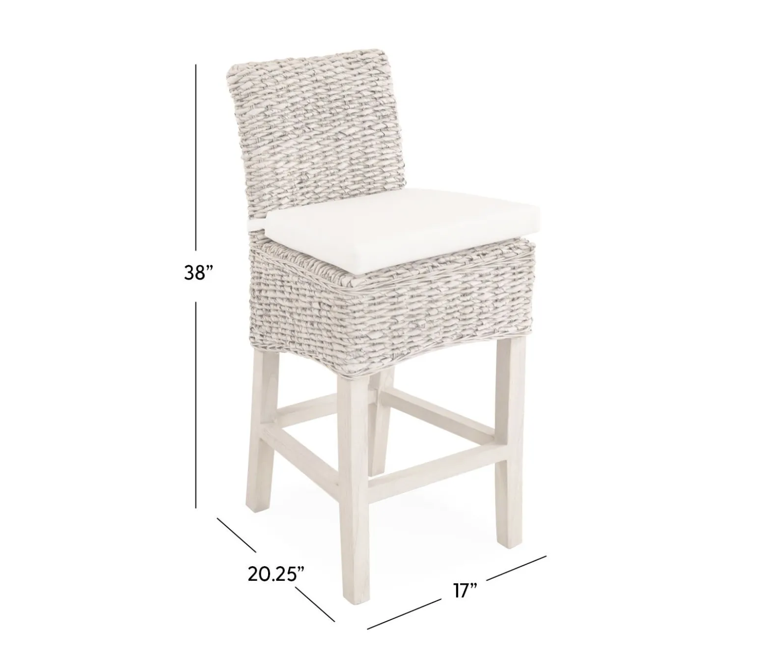 Catalina Counter Stool - WhiteWash