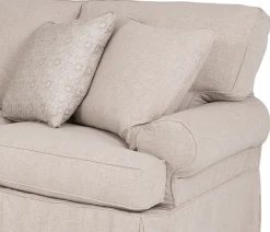 Cindy 2 Piece Slipcover Sectional - LSE 3 Seat Corner, RSE 3 Seat End