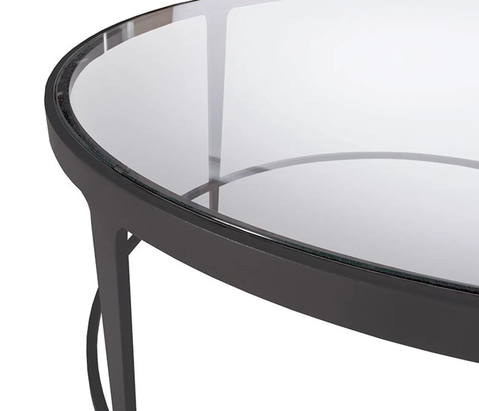 Clooney Oval Coffee Table - Gunmetal