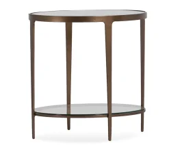 Clooney Oval Side Table - Harvest