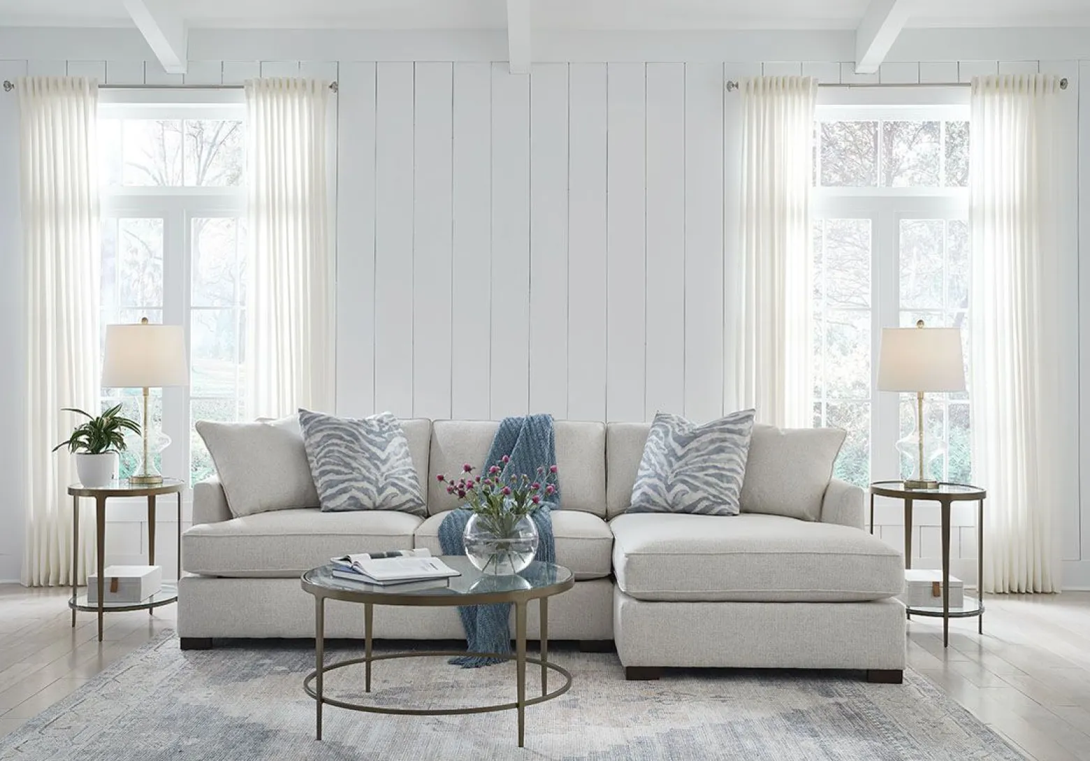 Clooney Round Coffee Table - Harvest