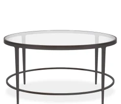 Clooney Round Coffee Table - Gunmetal
