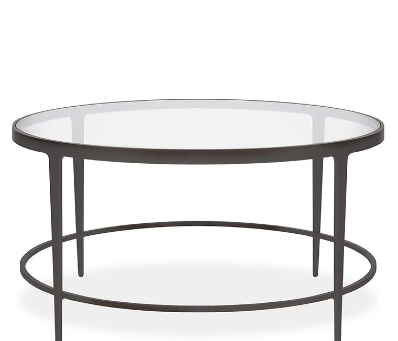 Clooney Round Coffee Table - Gunmetal
