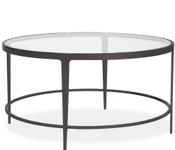 Clooney Round Coffee Table - Gunmetal