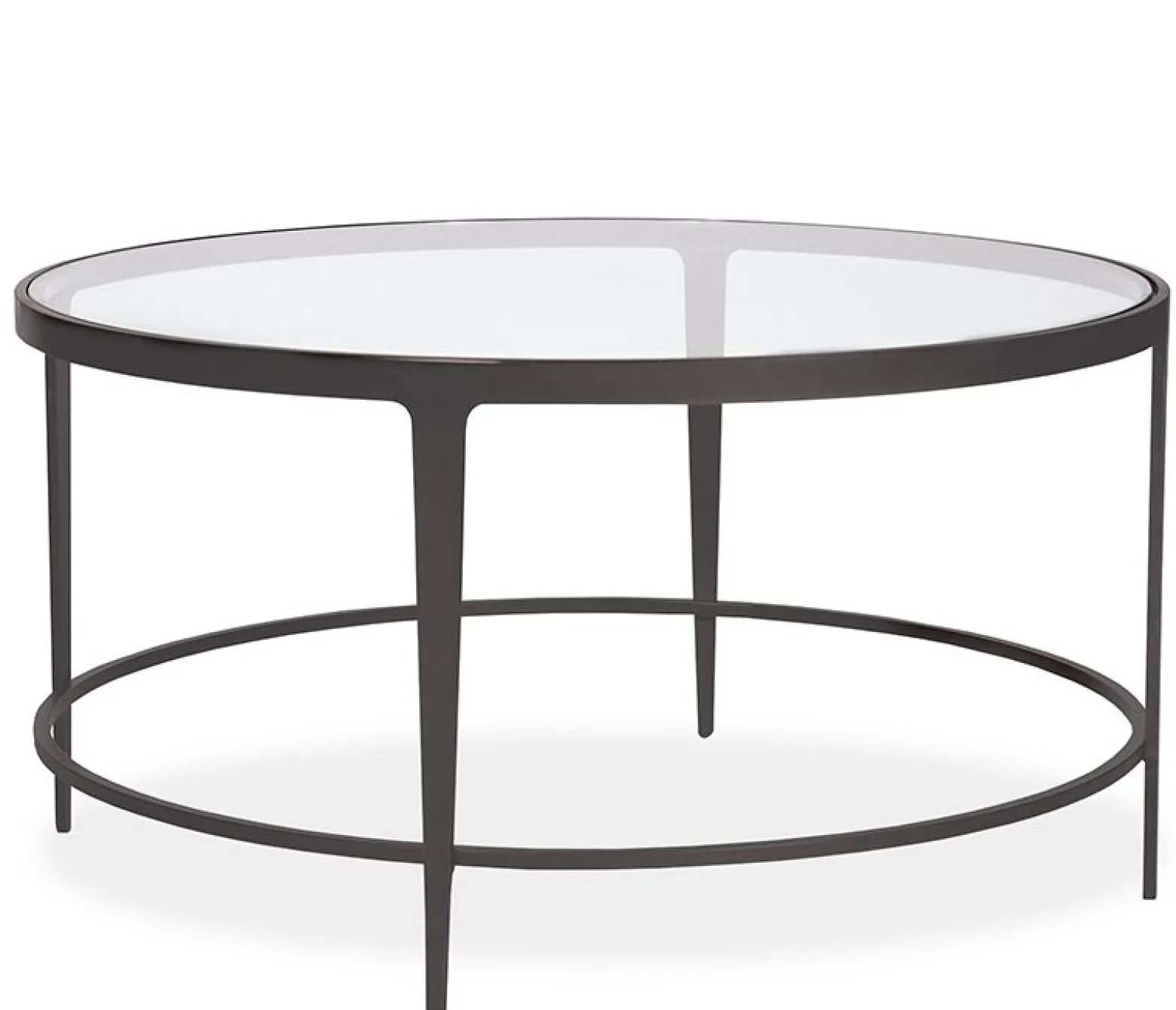 Clooney Round Coffee Table - Gunmetal