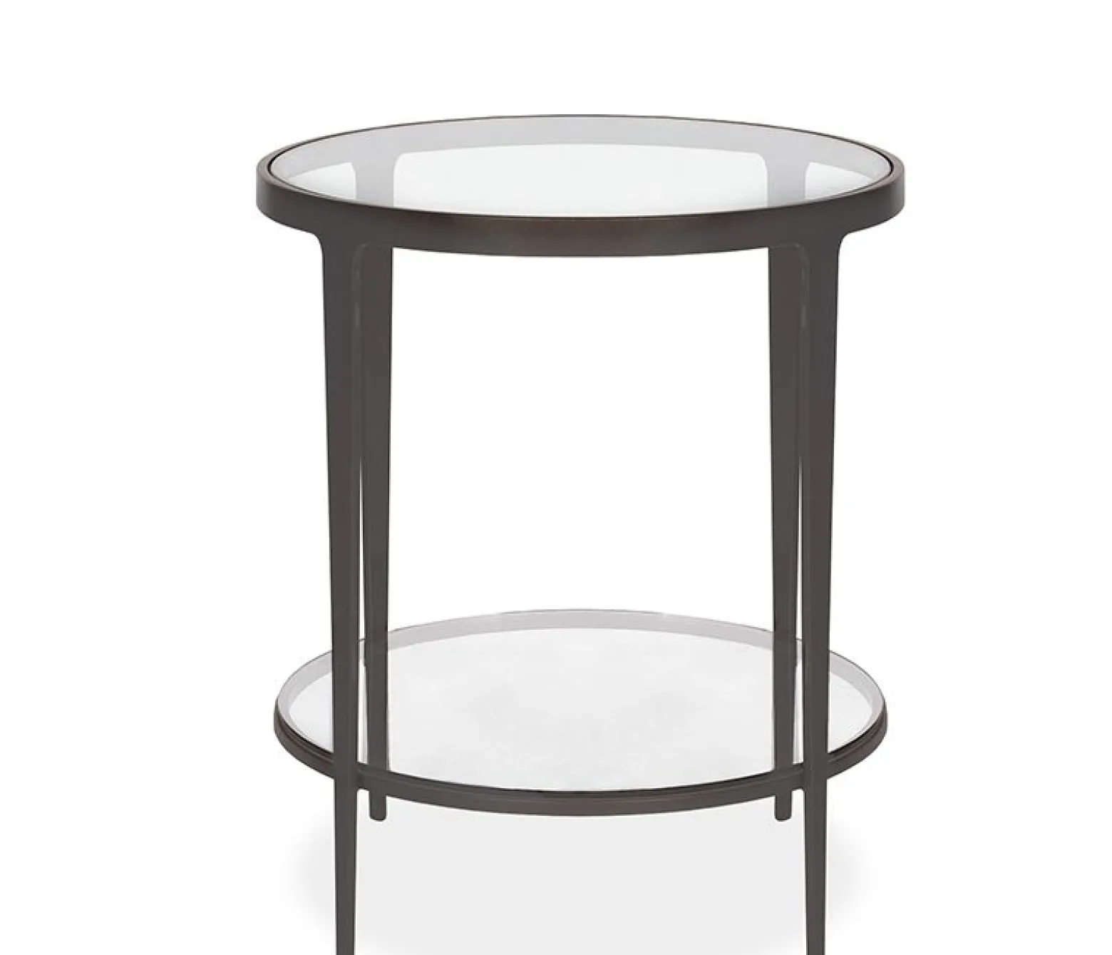 Clooney Round Side Table - Gunmetal