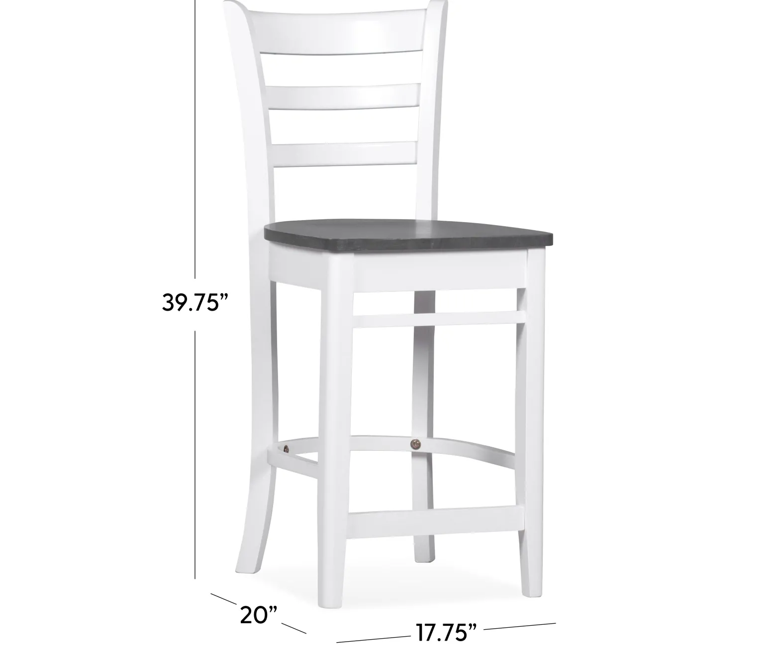 Cove II - 5-Piece Counter Dining Set w/ Ladder Back Stools