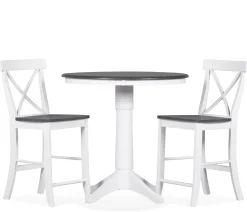 Cove II - 3-Piece Counter Dining Set w/ X-Back Stools