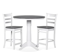 Cove II - 3-Piece Counter Dining Set w/ Ladder Back Stools
