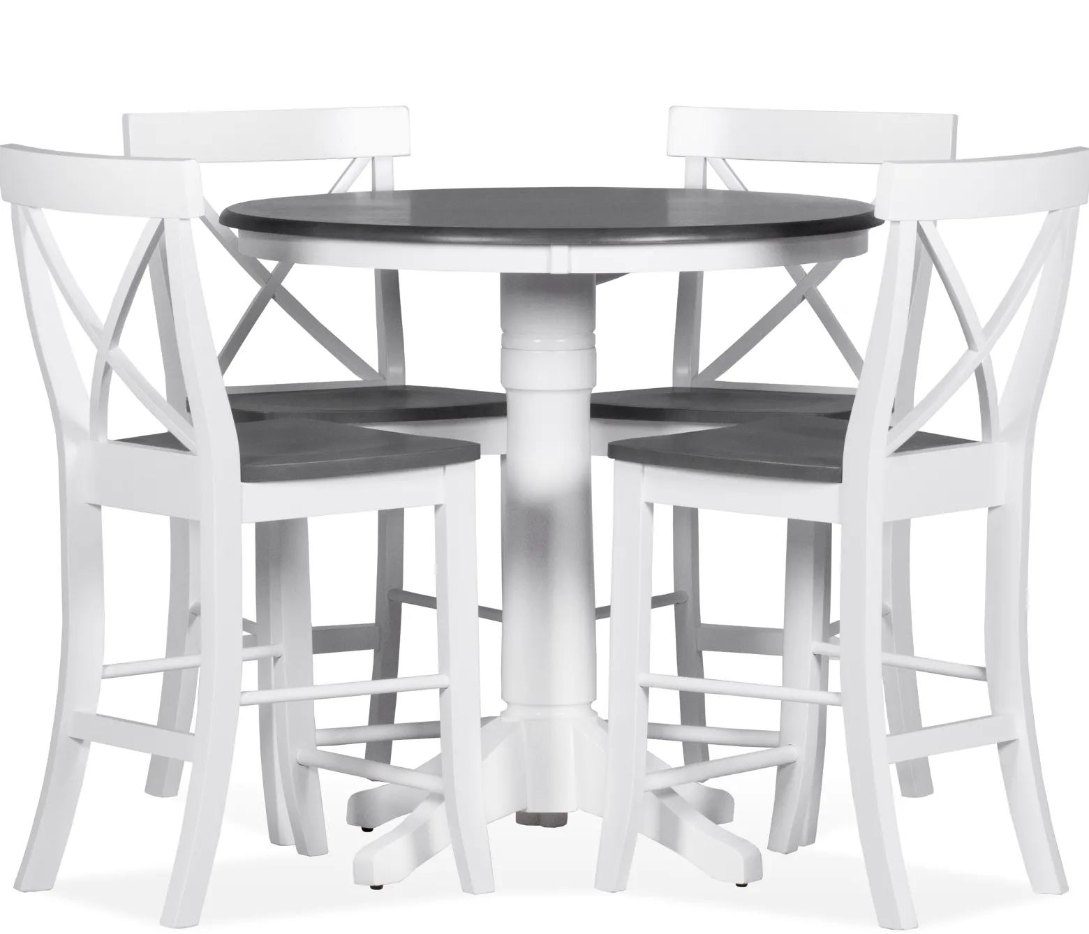 Cove II - 5-Piece Counter Dining Set w/ X-Back Stools