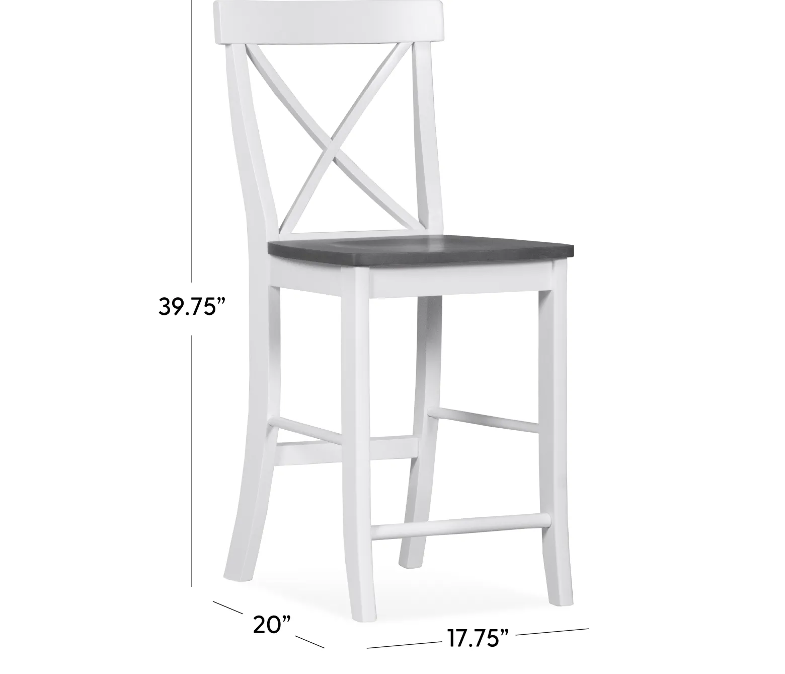 Cove II - 5-Piece Counter Dining Set w/ X-Back Stools