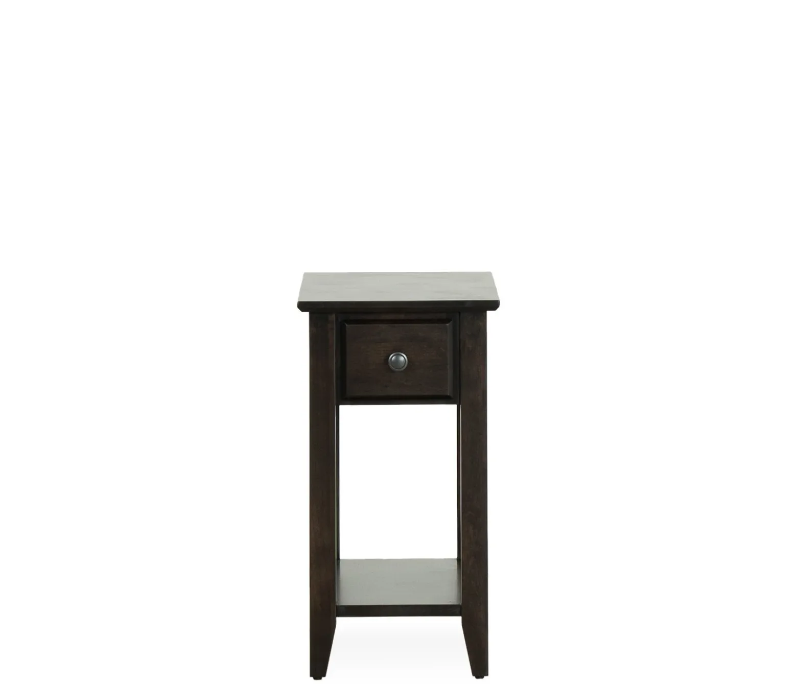 Edmund Chairside Table - Rich Chocolate