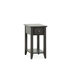 Edmund Chairside Table - Rich Chocolate