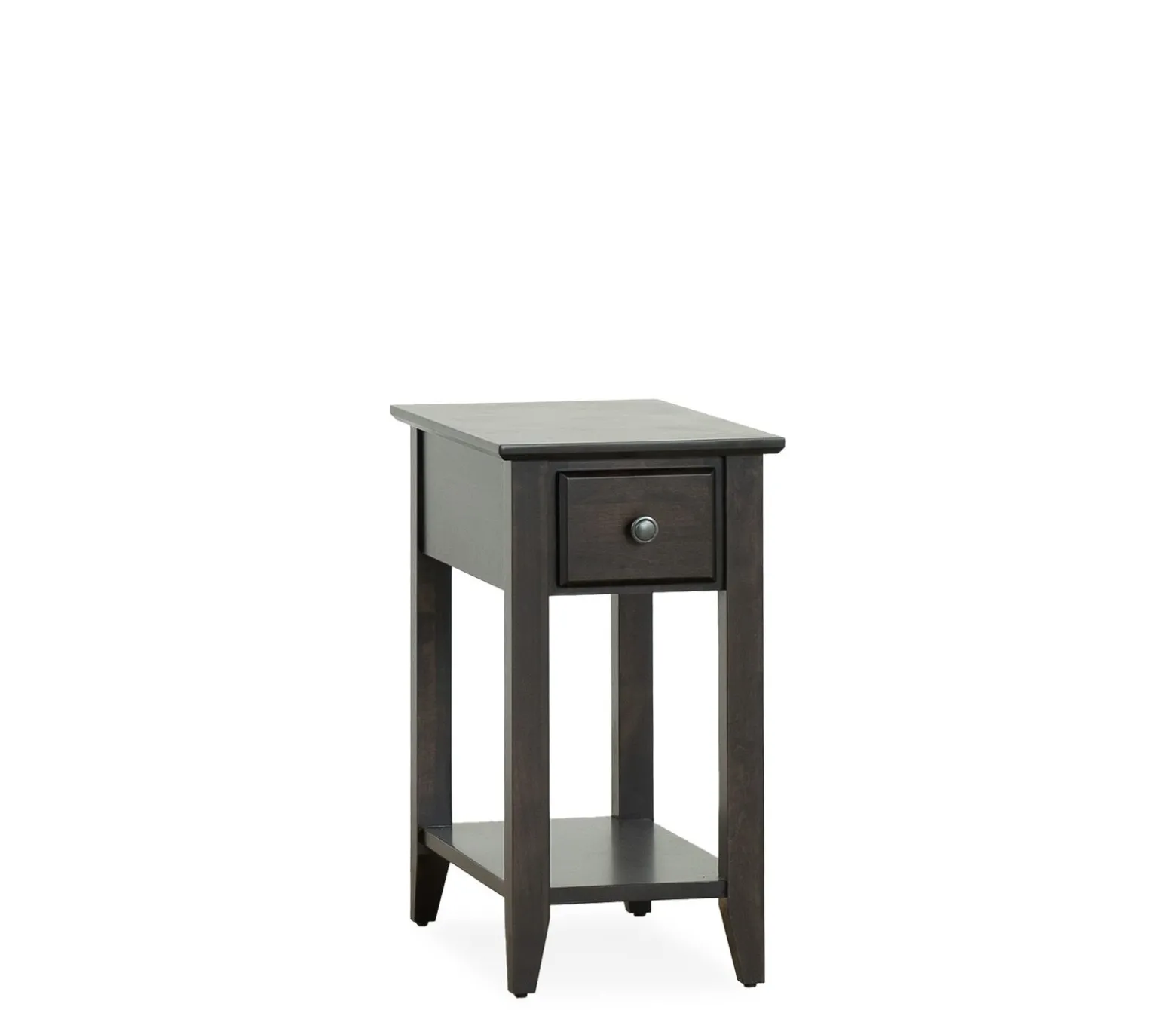 Edmund Chairside Table - Rich Chocolate