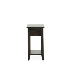 Edmund Chairside Table - Rich Chocolate