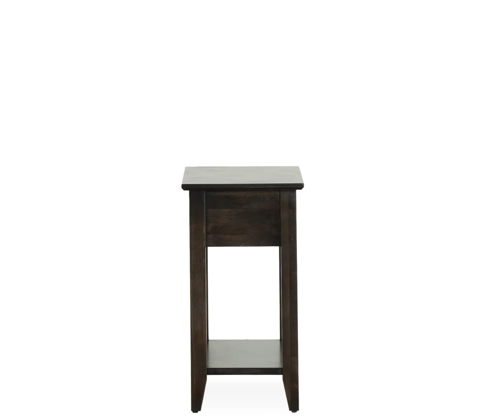 Edmund Chairside Table - Rich Chocolate