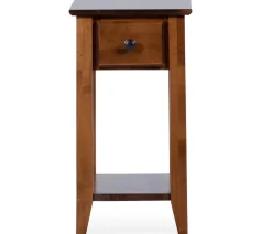 Edmund Chairside Table - Tuscan Brown