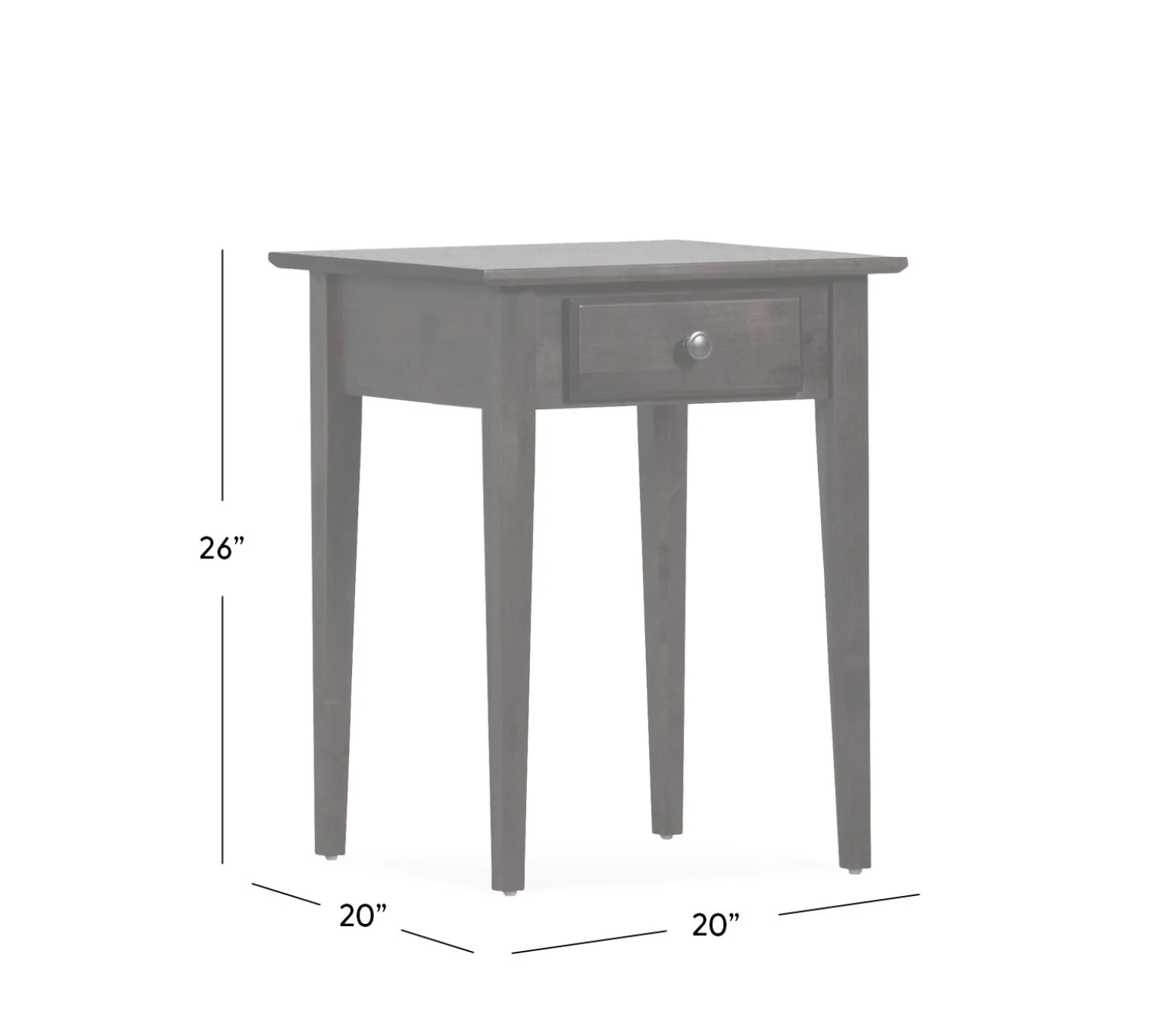 Edmund Small End Table - Rich Chocolate