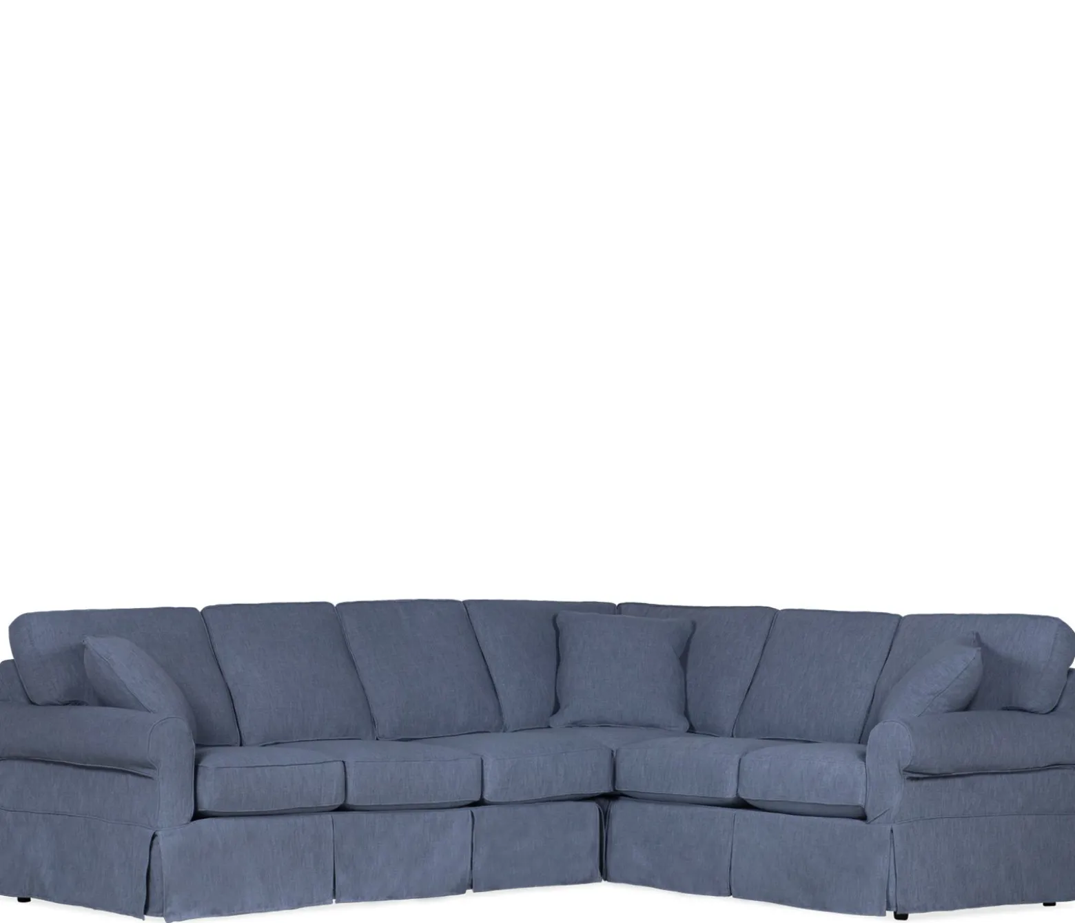 Fairbanks 2-PC Sectional 3 seat end RSE, LSE corner - Blue