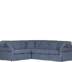 Fairbanks 2-PC Sectional 3 seat end LSE, RSE corner - Blue