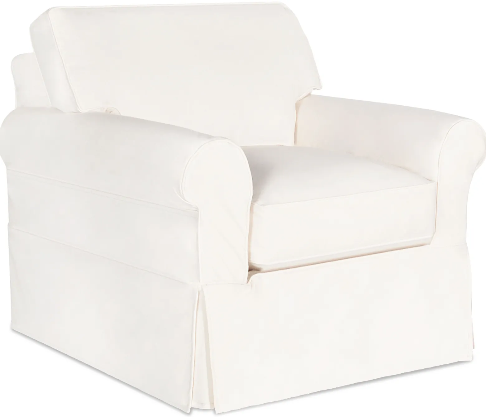 Fairbanks Slipcover Chair - White