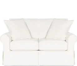 Fairbanks Slipcover Loveseat - White