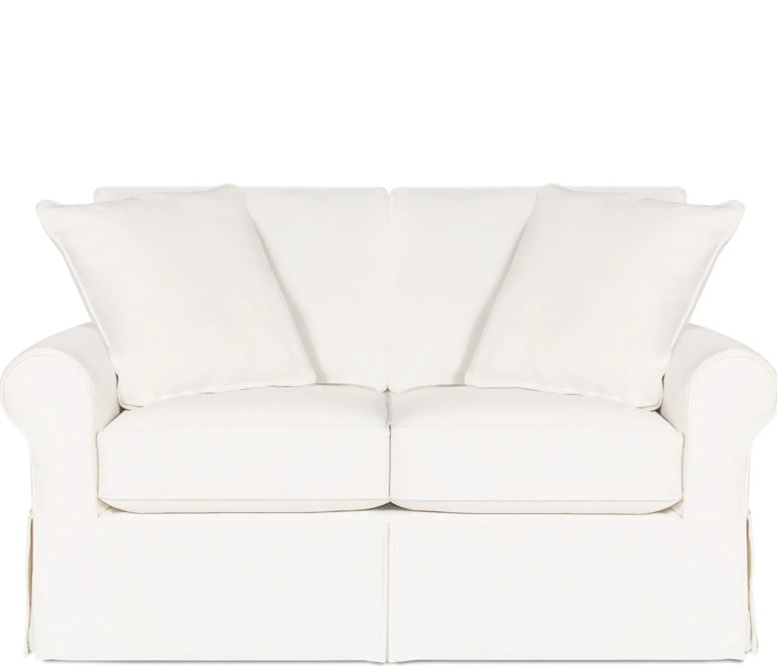 Fairbanks Slipcover Loveseat - White