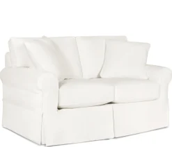 Fairbanks Slipcover Loveseat - White