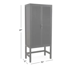 Finland Tall Cabinet - Black