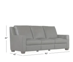 Gemini Leather Power Sofa