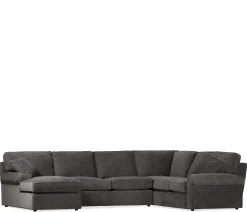 Hampton 3-Piece Sectional - RAF Corner Sofa, Armless Loveseat, LAF Chaise