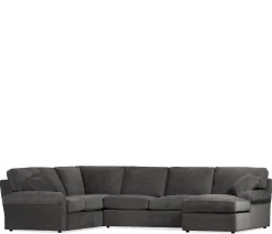Hampton 3-Piece Sectional - LAF Corner Sofa, Armless Loveseat, RAF Chaise