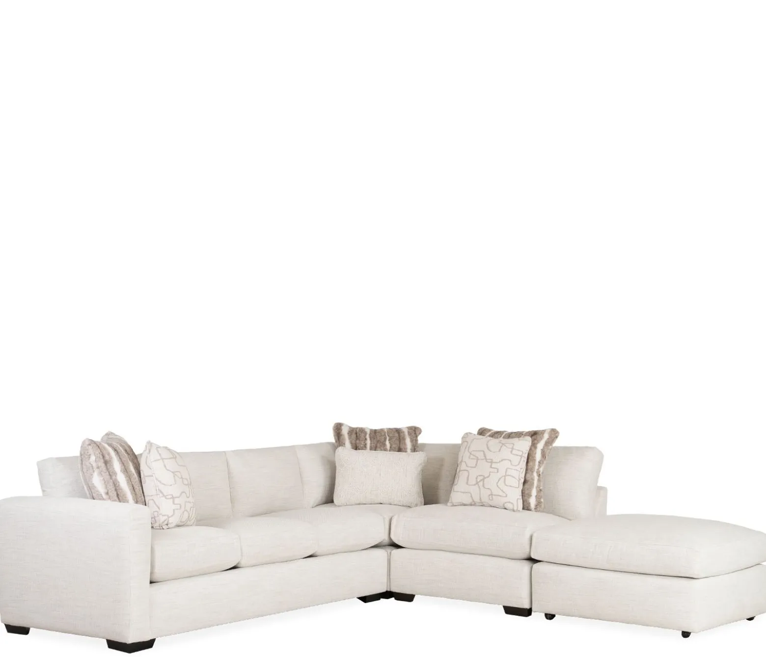 Harmony 4-Piece Sectional - LAF Sofa, Corner, Armless 1/2, Bumper