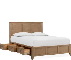Henderson King Storage Bed - Pecan