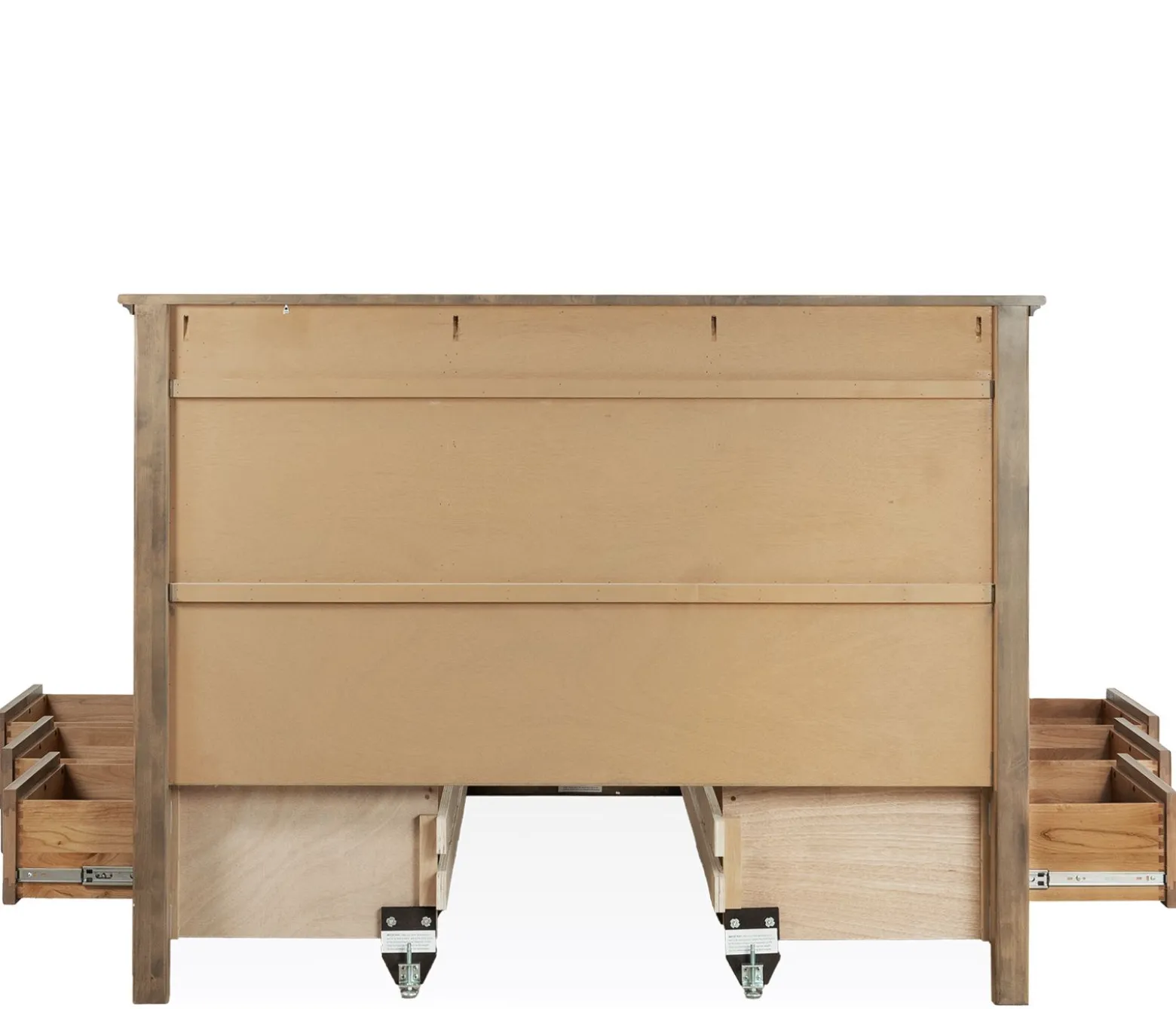 Henderson Queen Storage Bed - Pecan