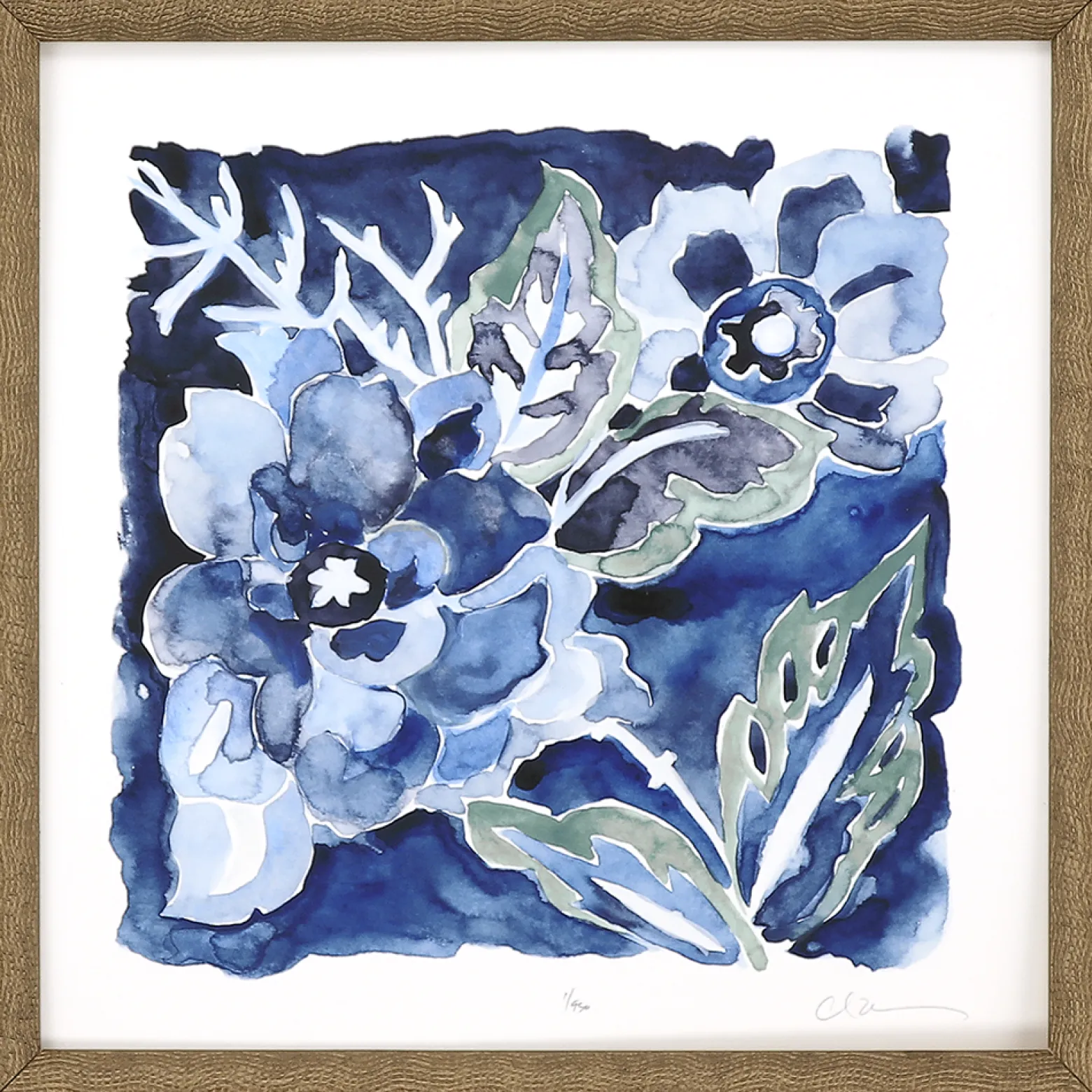 Indigo Ornament II