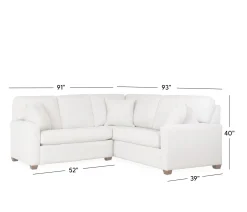 Newman 2-Piece Small Sectional - LHF Loveseat & RHF Corner Sofa